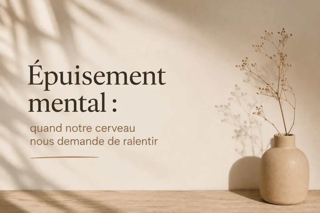 Épuisement mental : quand notre cerveau nous demande de ralentir