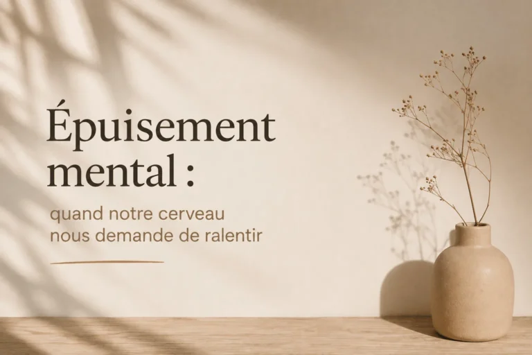 Épuisement mental : quand notre cerveau nous demande de ralentir