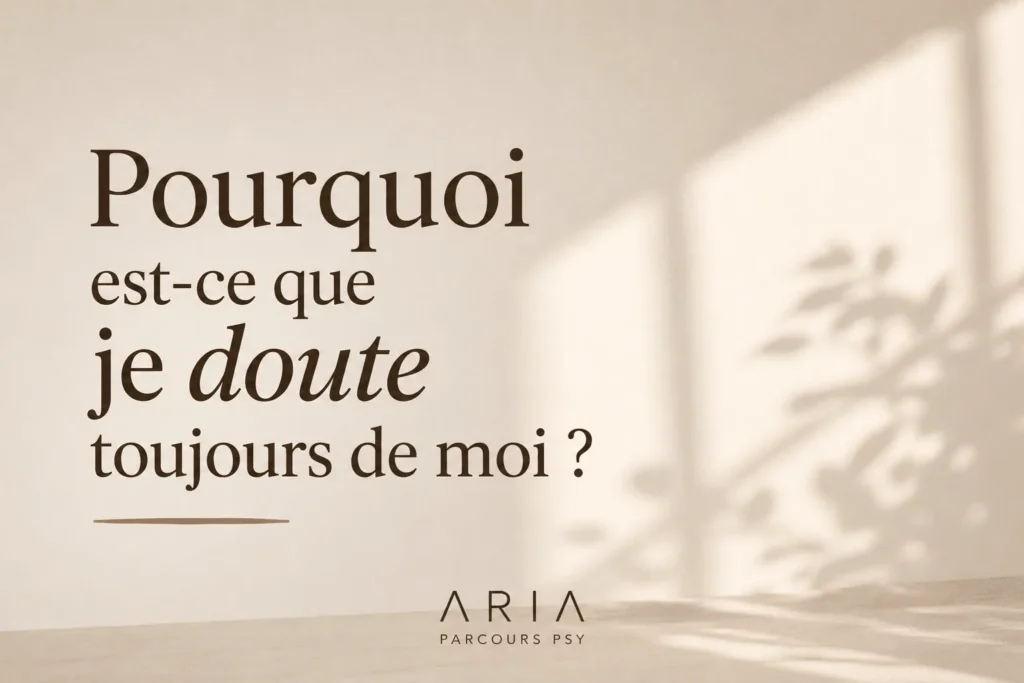 illustration de l'article Pourquoi est-ce que je doute toujours de moi ?. Aria parcours psy